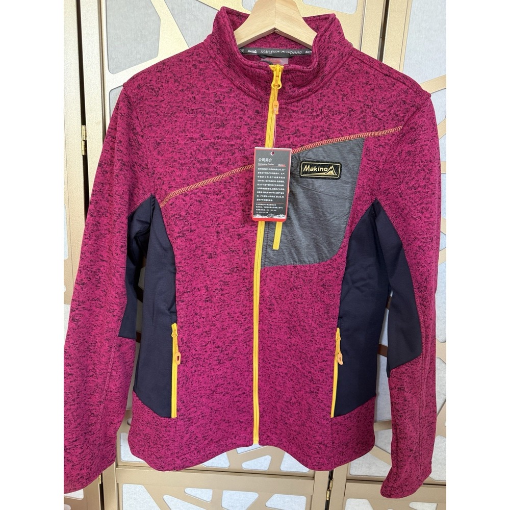New Japan Makino Women's Outdoor Climbing Lightweight Snow Fleece Jacket Sz M **